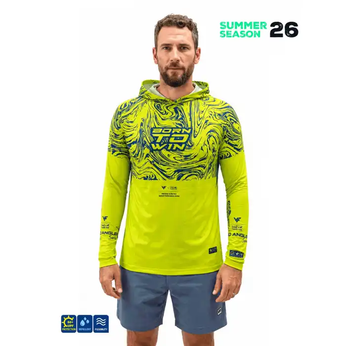 Fujin Pro Angler S26 Hooded Izohips Green Blue