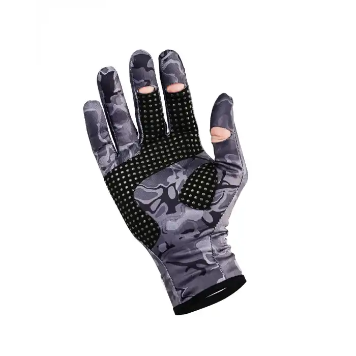 Fujin Pro Angler Winter Gloves Black Camo