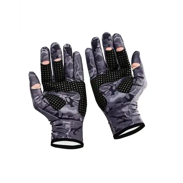 Fujin Pro Angler Winter Gloves Black Camo