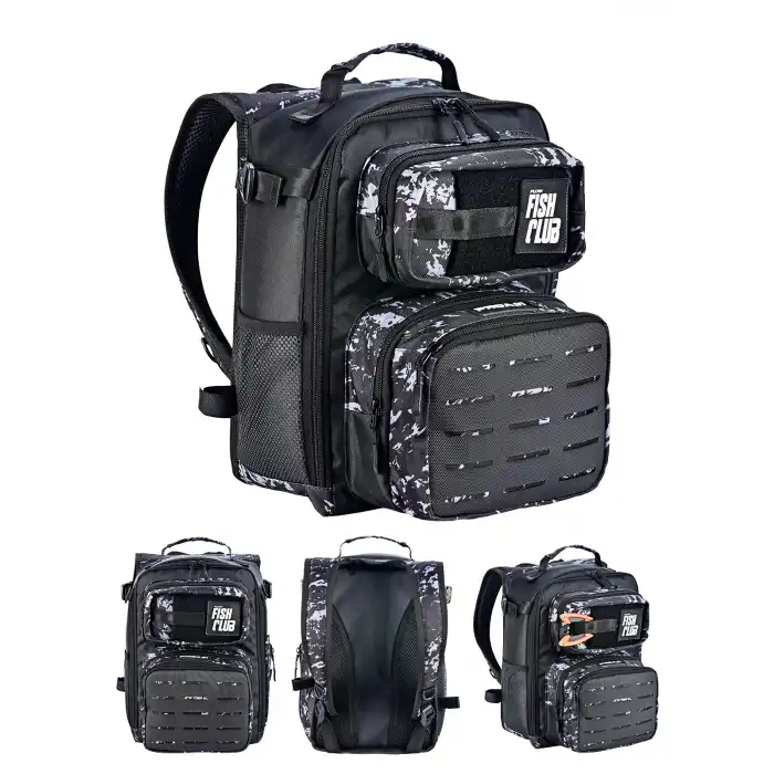Fujin ProAji Back Pack Black Camo Balıkçı Sırt Çantası