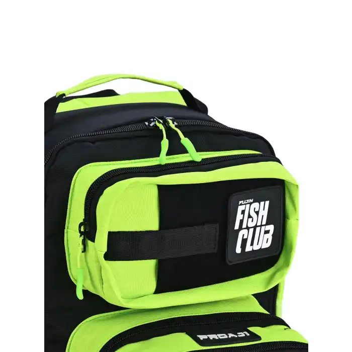 Fujin ProAji Back Pack Black Lime Balıkçı Sırt Çantası