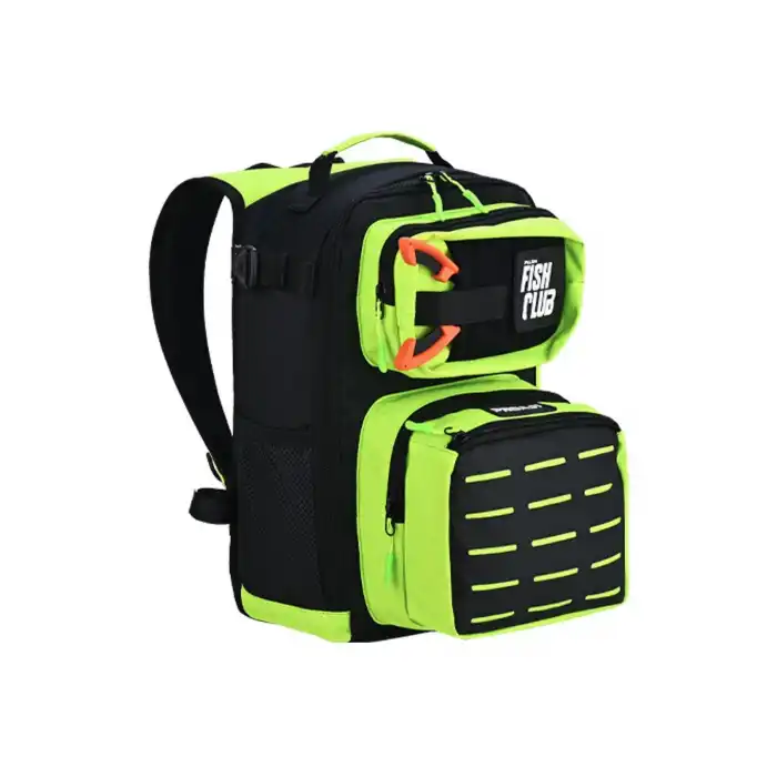 Fujin ProAji Back Pack Black Lime Balıkçı Sırt Çantası