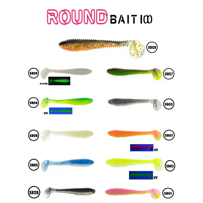 Fujin Round Bait 100mm Silikon Balık