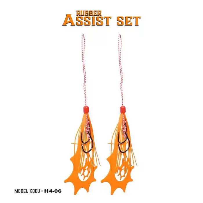 Fujin Rubber Hazır Skirt + Assist Set Orange H4-06