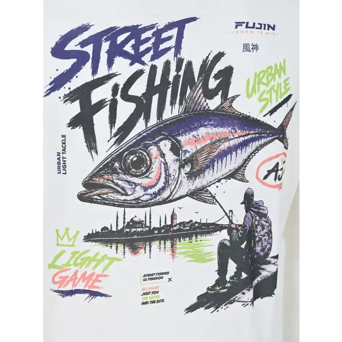 Fujin S26 Street Fishing T-Shirt Ecru