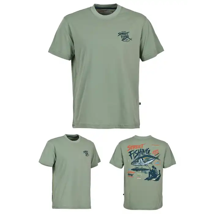 Fujin S26 Street Fishing T-Shirt Green