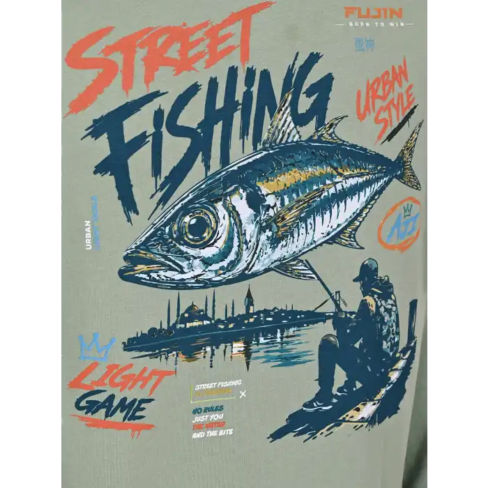 Fujin S26 Street Fishing T-Shirt Green