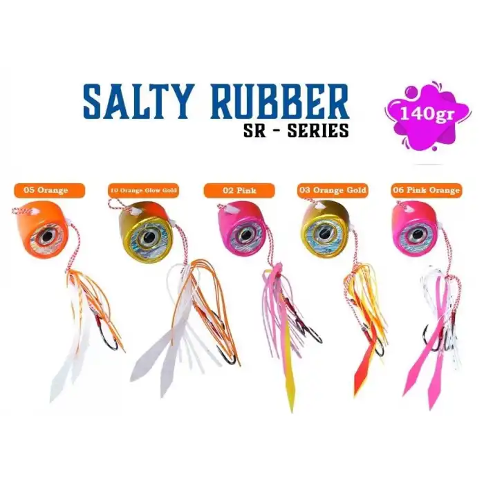 Fujin Salty Rubber 140gr SR Serisi Tai Rubber Set