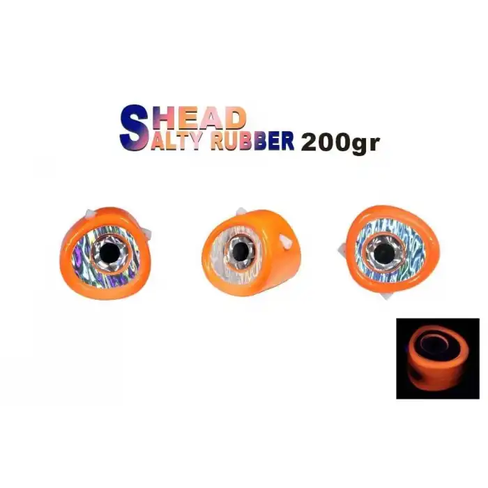 Fujin Salty Rubber Head 200gr Kafa 05 Orange  3D Eye