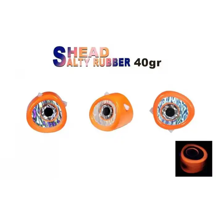 Fujin Salty Rubber Head 40gr Kafa 05 Orange 3D Eye