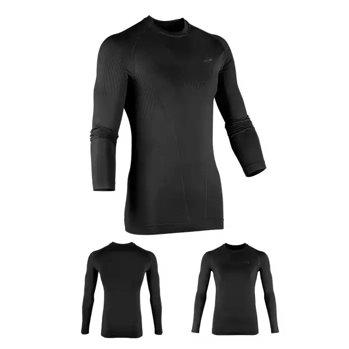 Fujin Seamless Termal İçlik Black Üst