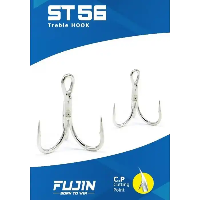 Fujin ST56 Üçlü Maket Balık İğnesi Nickel