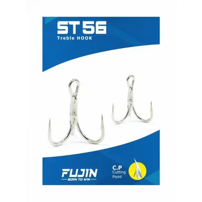 Fujin ST56 Üçlü Maket Balık İğnesi Nickel