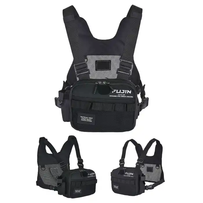 Fujin Tactical Vest Black Balıkçı Çantası