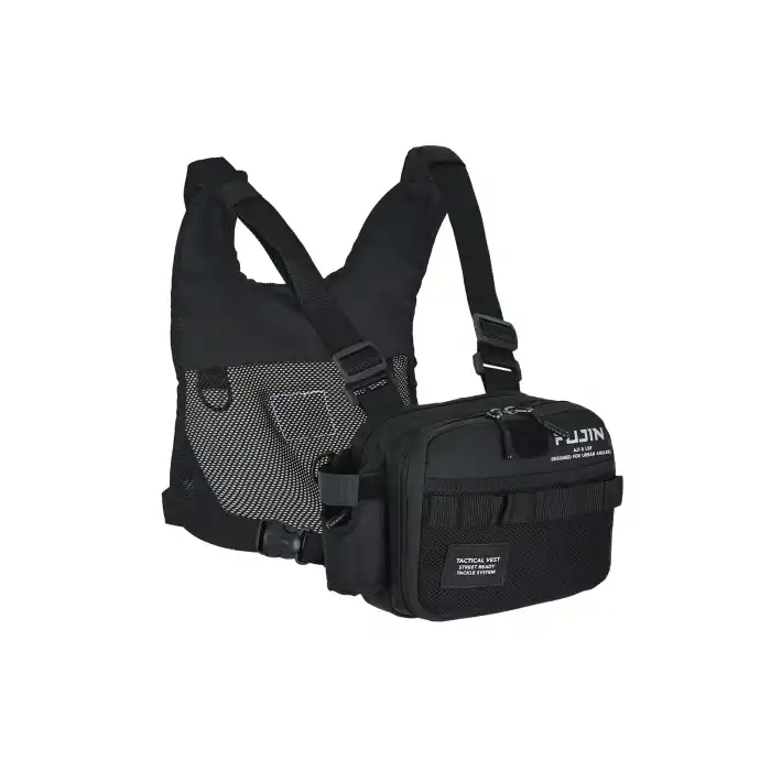 Fujin Tactical Vest Black Balıkçı Çantası