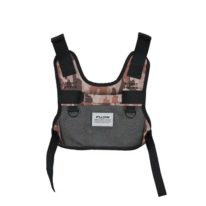 Fujin Tactical Vest Brown Camo Balıkçı Çantası