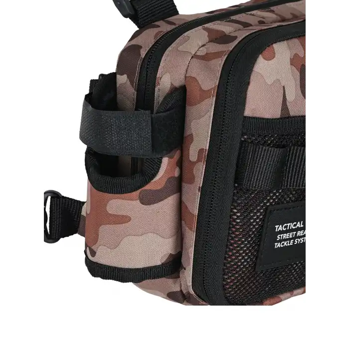 Fujin Tactical Vest Brown Camo Balıkçı Çantası