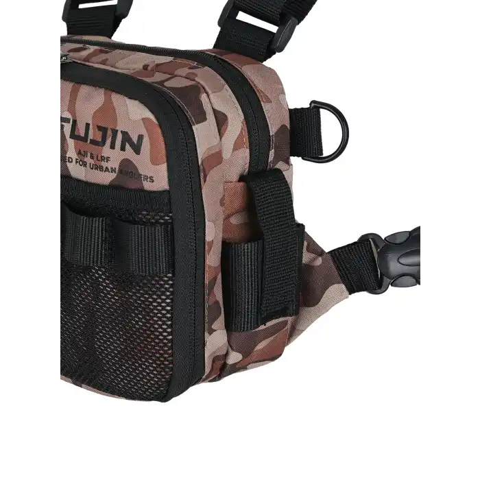 Fujin Tactical Vest Brown Camo Balıkçı Çantası
