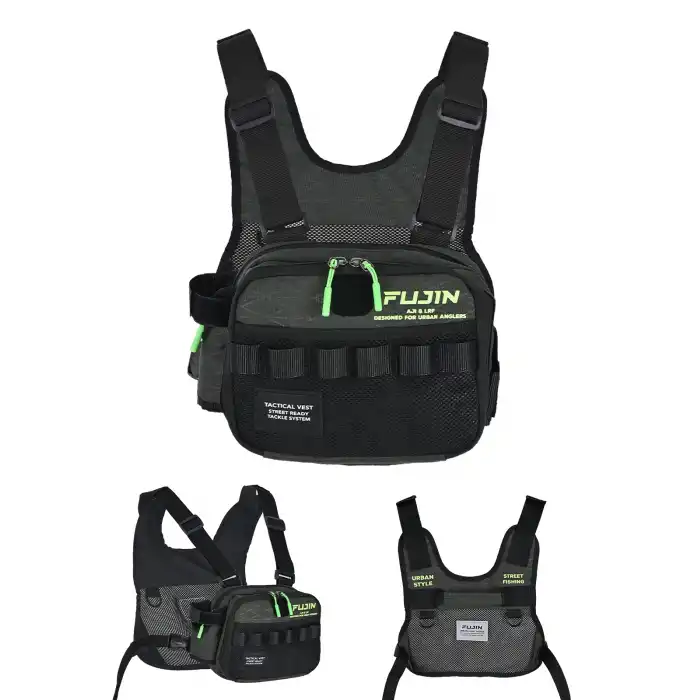 Fujin Tactical Vest Khaki Balıkçı Çantası