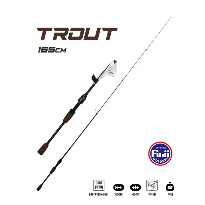 Fujin Trout 165cm 05-6gr Teleskopik Alabalık Kamışı