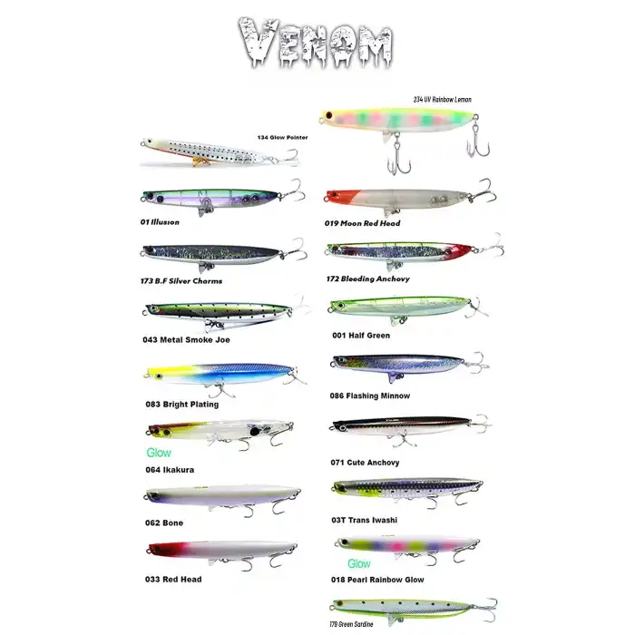 Fujin Venom 120mm 20gr Su Üstü Maket Balık