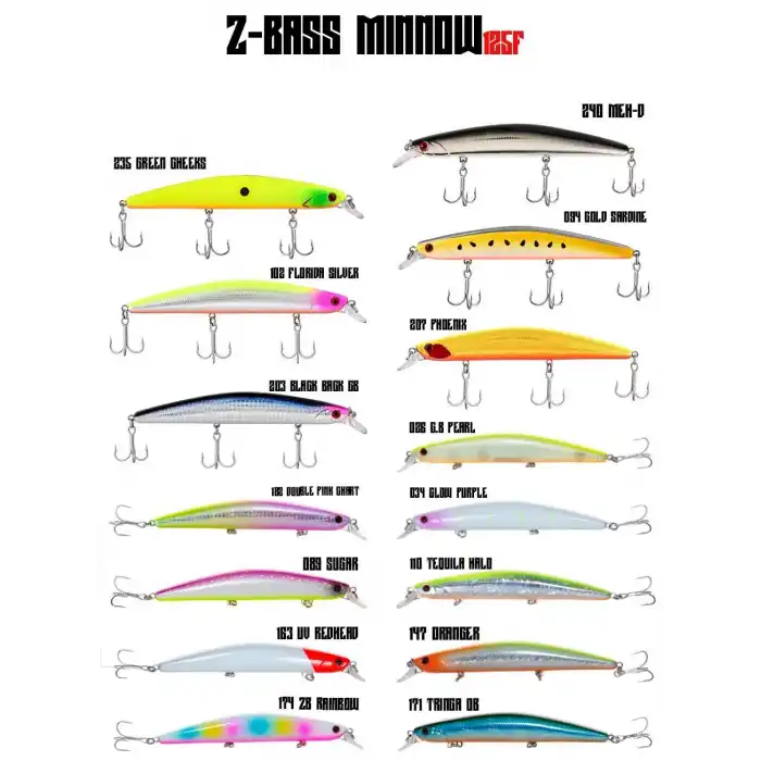 Fujin Z-Bass Minnow 125F 21gr Maket Balık
