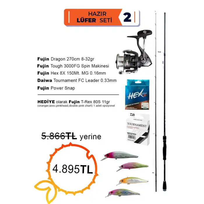 Hazır Lüfer Olta Takımı - Fujin