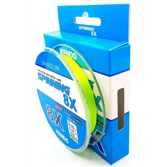 Kendo Spinning 8X Fighting 150 mt Örgü İp Misina (Apple Green)
