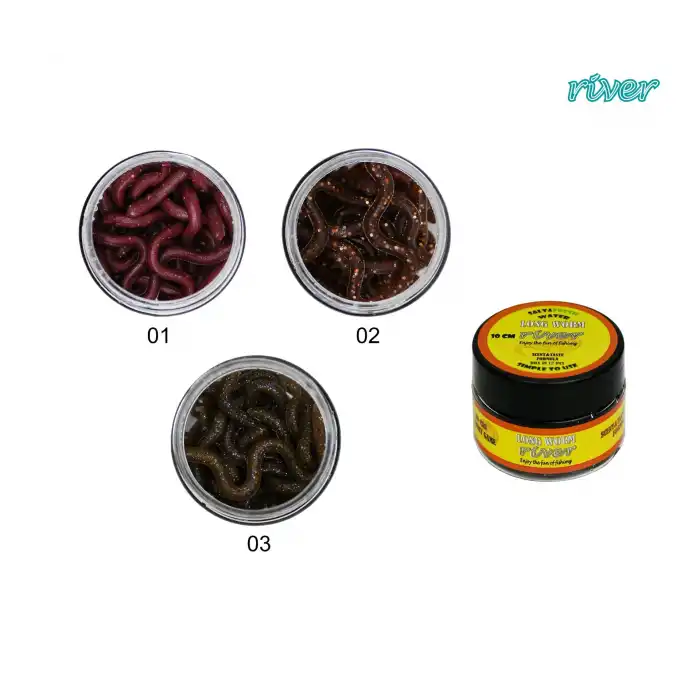 LONG WORM 10 CM BLOODEY 12P
