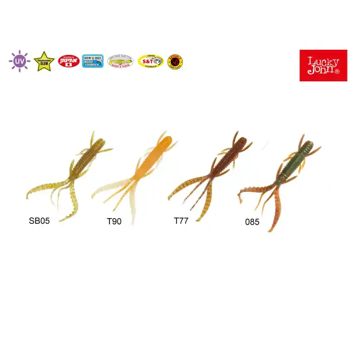 LUCKY JOHN HOGY SHRIMP 2.2 5.6 CM 10P