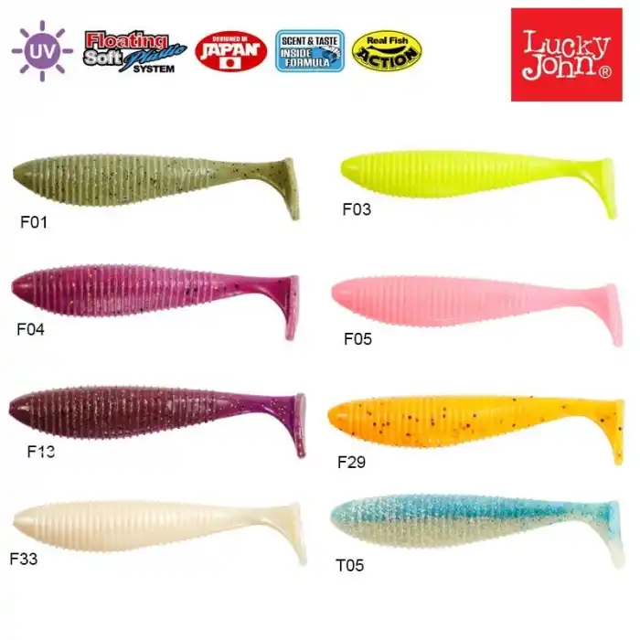 Lucky John Joco Shaker 4.5 (11.43 cm) 3P Silikon Yem