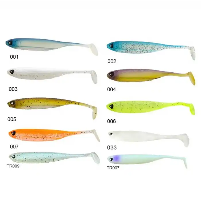 Lucky John Makora 3D Shad Tail 4 (10.16 cm) 6P Silikon Yem