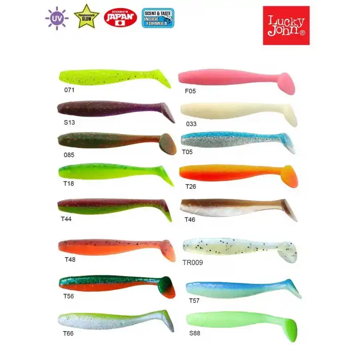 Lucky John Minnow 3.3 (8.38 cm) 7P Silikon Yem