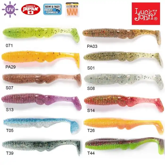 Lucky John Mr. Greedy 3.9 (9.91 cm) 5P Silikon Yem