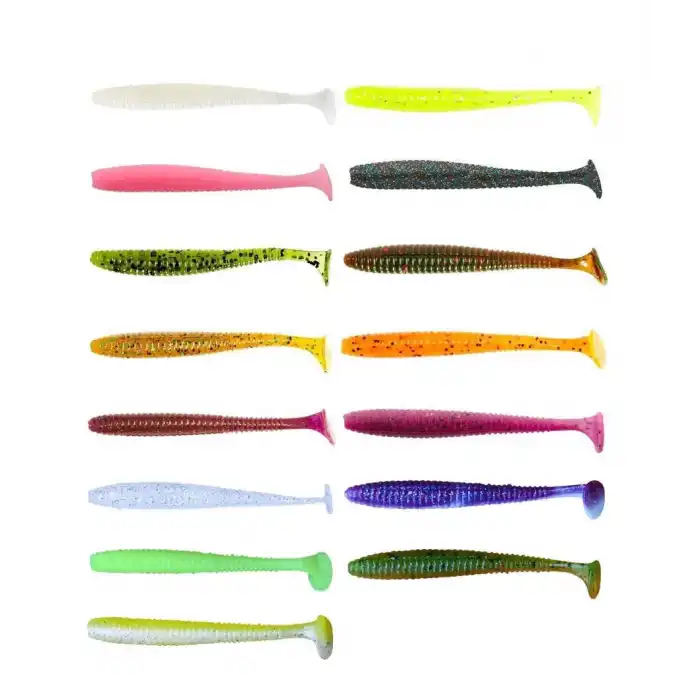 Lucky John S-Shad Tail 2.8 (7.11 cm) 7P Silikon Yem