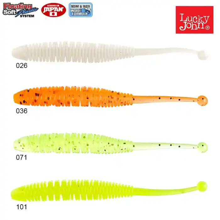 Lucky John Spanky Worm 3.2 (8cm) 10p