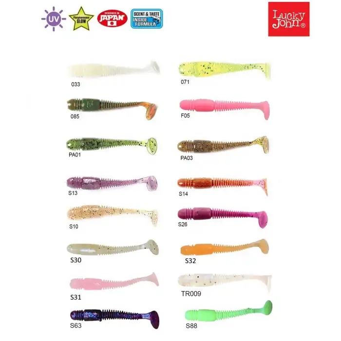 Lucky John Tioga 2 (5.08 cm) 10P Silikon Yem