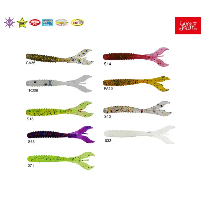 LUCKY JOHN W-WORM 1.5 3.38 CM 15P