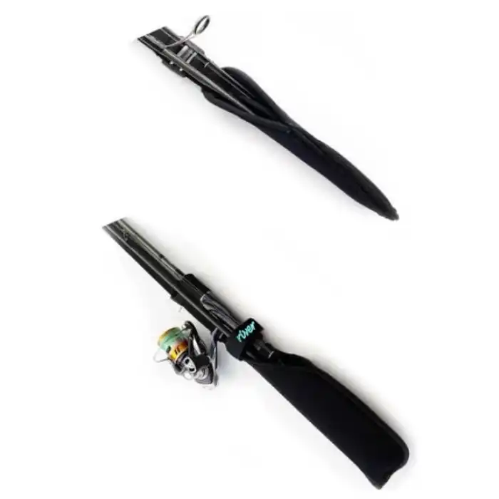 River 2 Göz Lastikli Neopren Spin Kamış Kılıfı 2P