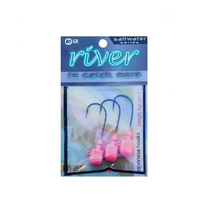 RIVER MAGIC JIG HEAD PINKGLOW , 3P