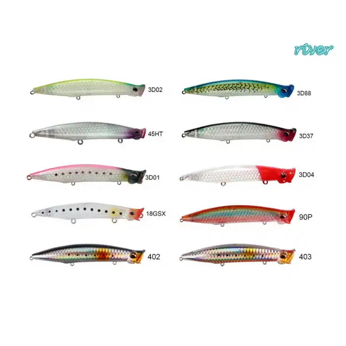 River Popn Catch 3D 125 12.5Cm 19G Popper Sahte Balık