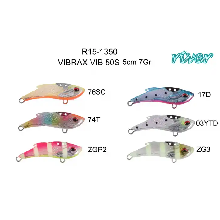 River Vibrax Vib 50S 5Cm 7Gr Maket Balık
