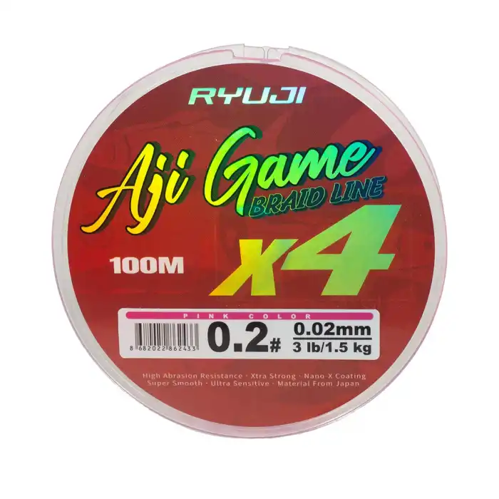 RYUJI AJI GAME 4X, 100M, PİNK İP MİSİNA