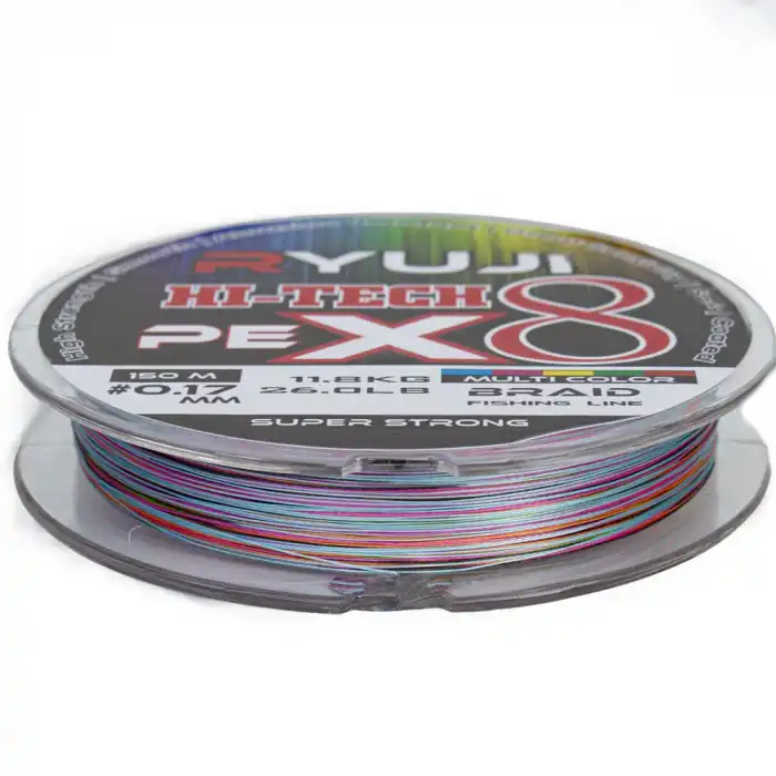 Ryuji Hi-Tech X8 150m 0.13mm Multi Color İp Misina
