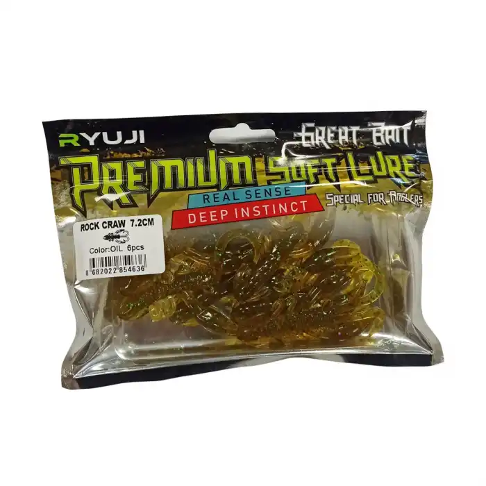 Ryuji Rock Craw 7.2 Cm 6 Adet
