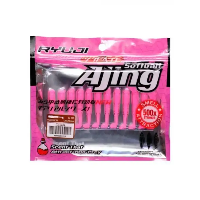 Ryuji Rock Tail 4cm Kokulu Silikon Yem (12 adet)