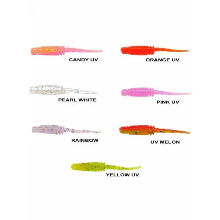 Ryuji Rock Worm 4cm Kokulu Silikon Yem (12 adet)