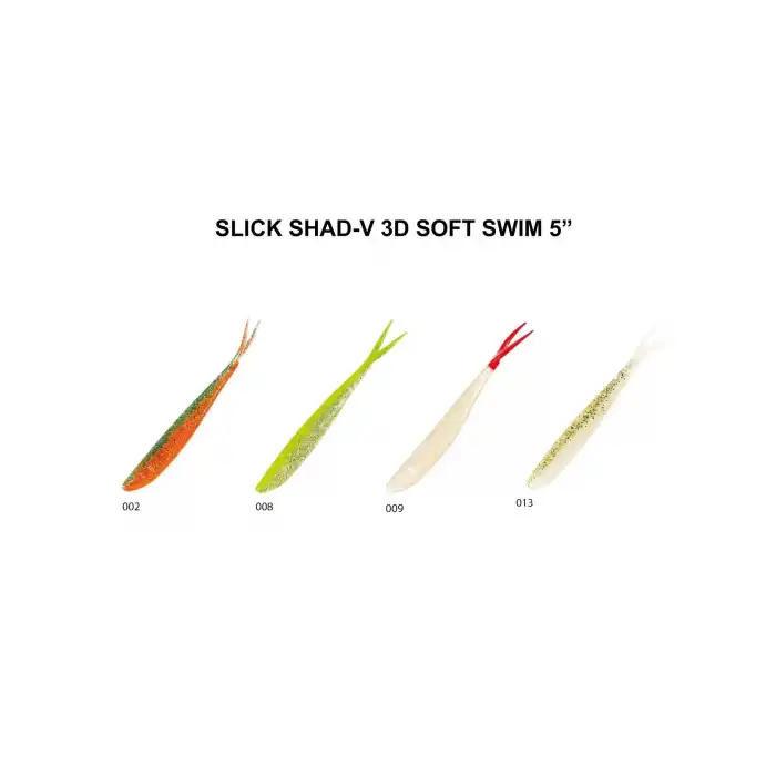 SLICK SHAD-V 3D SOFT SWIM 5
