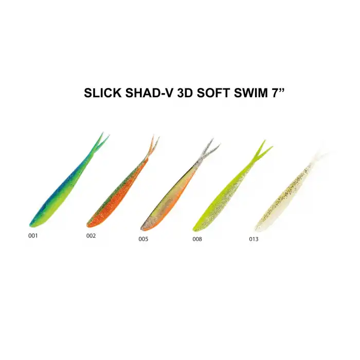 SLICK SHAD-V 3D SOFT SWIM 7
