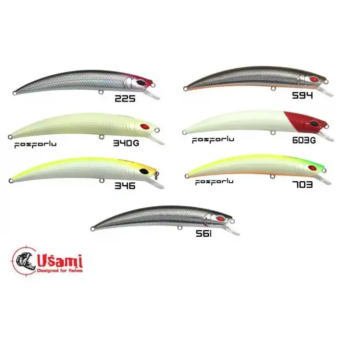 Usami Wasabi Min (Jir) 110F-SR 12.4 G Maket Balık